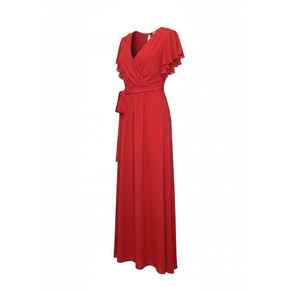 Space Style Concept Women's Red Sleeveless Formal Maxi Dress Size 40 NWT